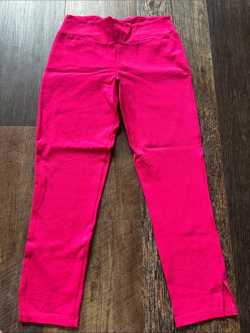 Hot Pink Stretch Leggings with Comfort Waistband